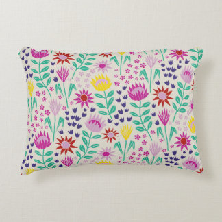 Almofada Decorativa Luzes de Protea Floral Block Impressão Millefleur