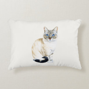 Almofada Decorativa Lynx Point Siamese Cat Personalizado