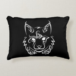 Almofada Decorativa Lynx Tribal Preto e Branco