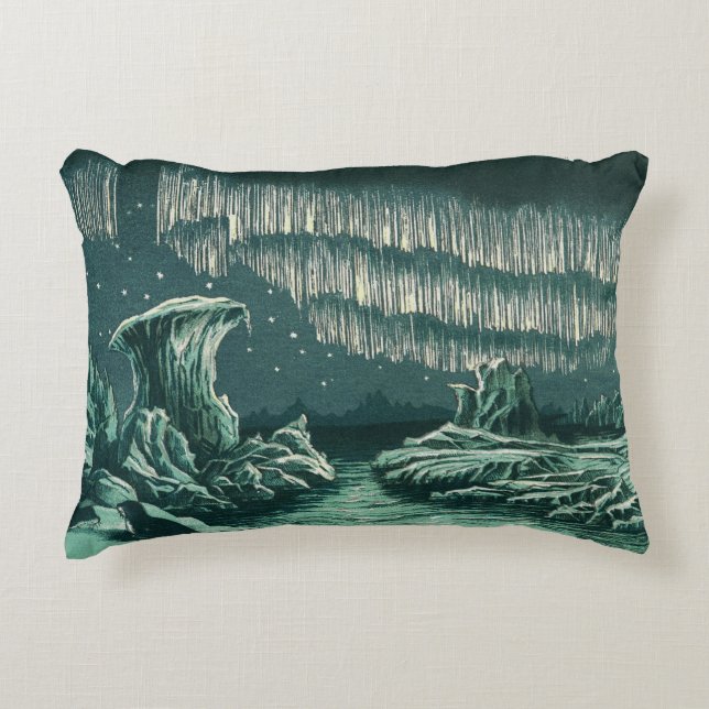 Almofada Decorativa MacKenzie - Aurora Boreal em Latitudes Elevadas (Frente)