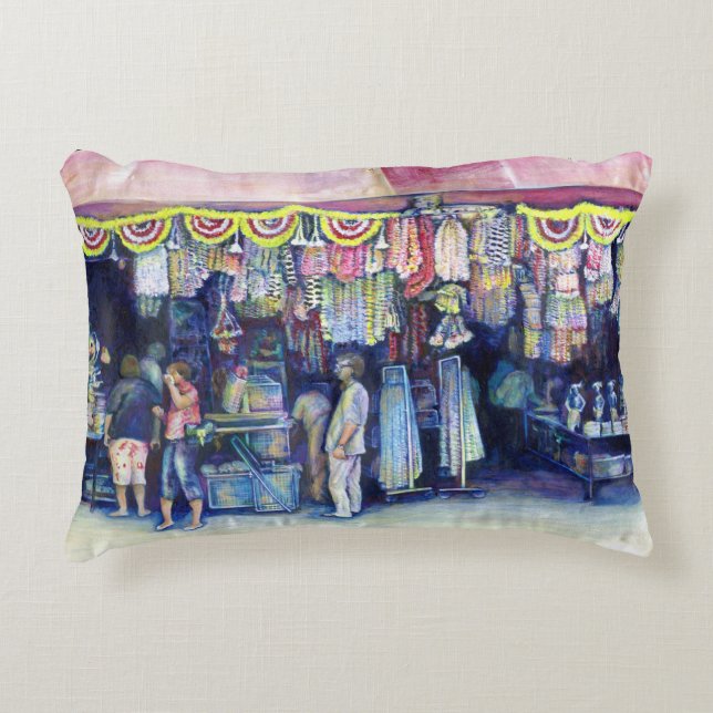 Almofada Decorativa Mad Man on Market and Main, Singapura (Frente)