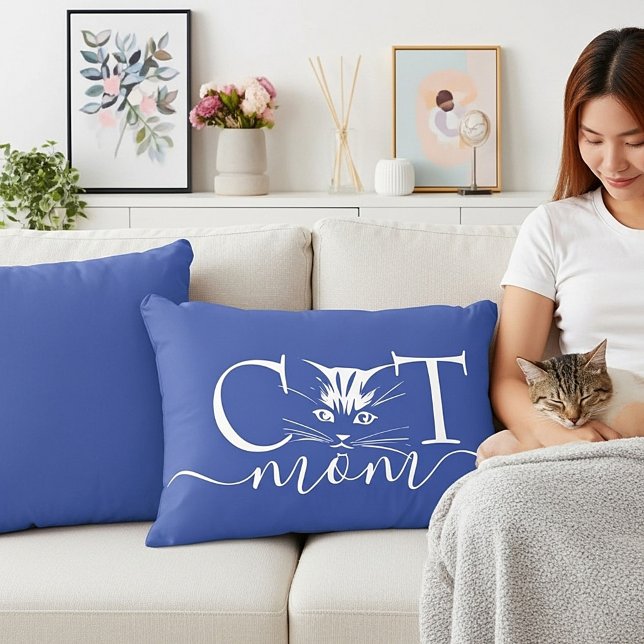 Almofada Decorativa Mãe de gato  (Criador carregado)