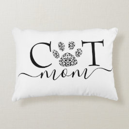 Almofada Decorativa Mãe de gato impressão da pata 