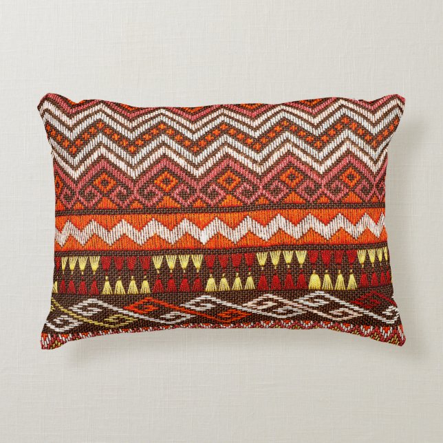 Almofada Decorativa Mais de 100 anos de idade, artesanato tailandês co (Frente)