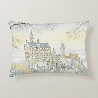 Almofada Decorativa Majestade do inverno: O Castelo Encantado
