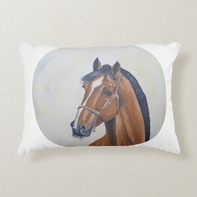Almofada Decorativa Majestic Horse Portrait T-Shirt (Frente)
