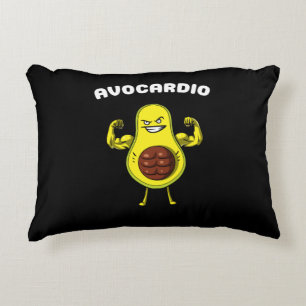 Almofada Decorativa Malhação Avocardio Avocado Funny Vegan Workout Pia