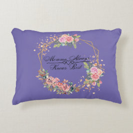 Almofada Decorativa Mamãe sempre sabe o melhor Travesseiro