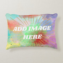 Almofada Decorativa Mamãe Vovó Colorida Legal Nuvens de Verão Aquarela