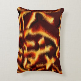 Almofada Decorativa Manchas amarelas e vermelhas parecem turvas com de