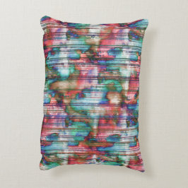 Almofada Decorativa Manchas coloridas com faixas rasgadas, decape virt
