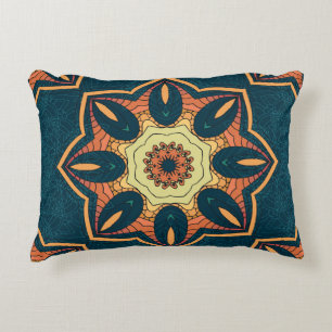 Almofada Decorativa Mandala étnica: padrão de colheita sem descontinui