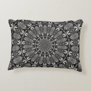 Almofada Decorativa Mandala monocromática