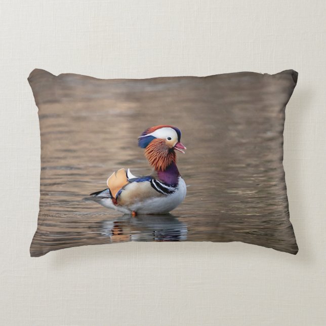 Almofada Decorativa Mandarin Duck (Frente)
