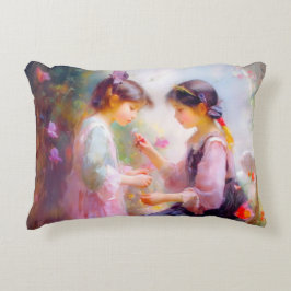 Almofada Decorativa Manhã em um Jardim