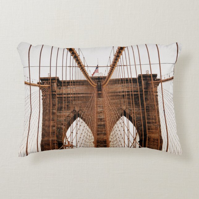 ALMOFADA DECORATIVA MANHATTAN BRIDGE NEW YORK (Frente)