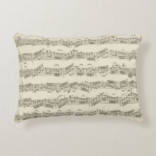 Almofada Decorativa Manuscrito da música da série do violoncelo de