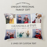 Almofada Decorativa Manutenção Exclusiva da Família de Colagem de Foto<br><div class="desc">Guarda-te da família moderna,  este design de colagem de fotografias de texto personalizado faz uma bela exposição para as tuas fotografias favoritas de crianças,  netos,  casamentos ou qualquer outra ocasião especial. presente de excelente para avós! 2 linhas de texto totalmente personalizável.</div>