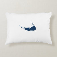 Mapa ACK da Ilha Nantucket Azul de Marinho Simples