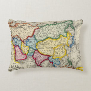 Almofada Decorativa Mapa de Ásia