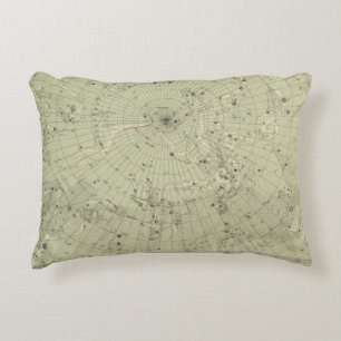 Almofada Decorativa Mapa de estrela da região polar norte