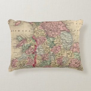 Almofada Decorativa Mapa de Inglaterra, Wales por Mitchell