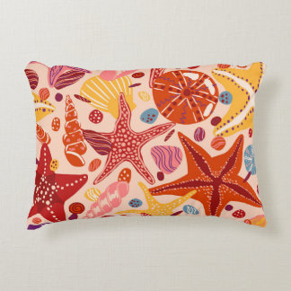 Almofada Decorativa Mar de Verão escandinavo: Padrão de Starfish