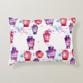 Almofada Decorativa Maravilha com Estilo de Aquarela dos Lanternas
