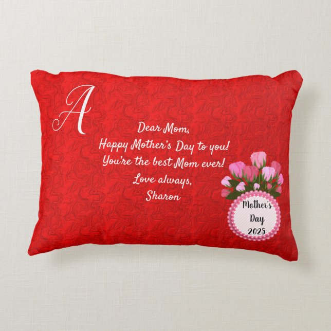 Almofada Decorativa Marble Abstrato Duplo Side 2 Designs Flores Mãe (Verso)