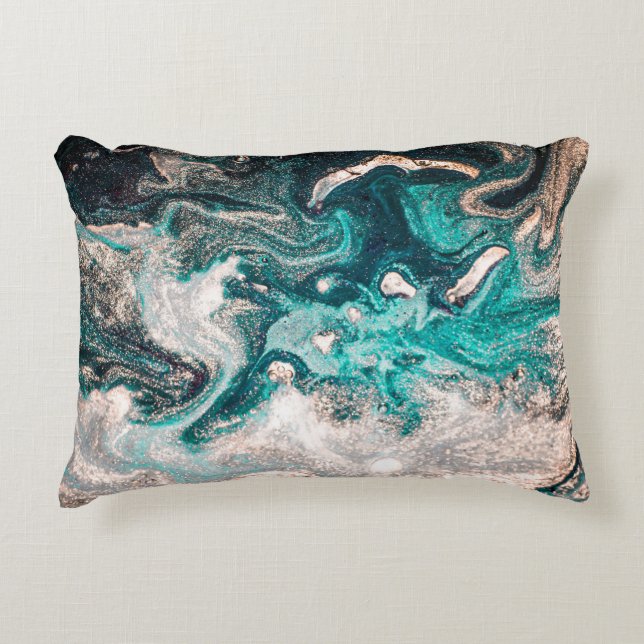 Almofada Decorativa Marble Handmade: Textura De Luxo Tradicional. (Frente)