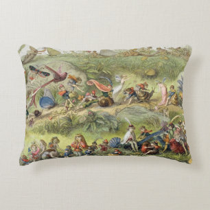 Almofada Decorativa Março triunfal do Duende-Rei, ilustração de