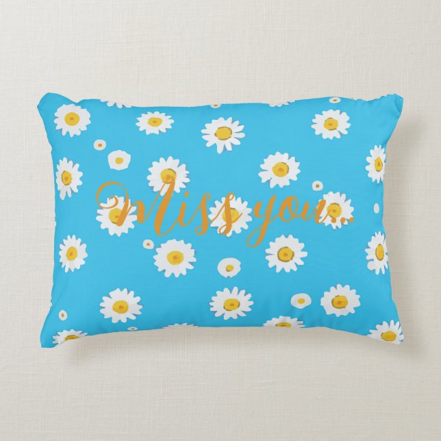 Almofada Decorativa Margaridas Sky Bloom (Frente)