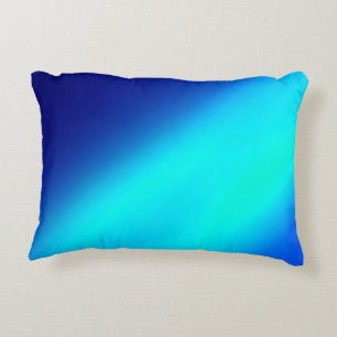Almofada Decorativa Marinho azul Turquesa ombre à luz da lua dupla fai