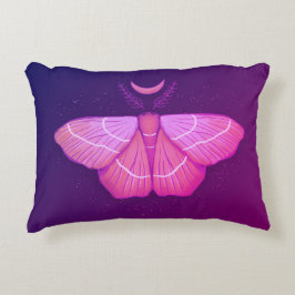 Almofada Decorativa Mariposa Bruja Mística Bajo la Luz de la Luna