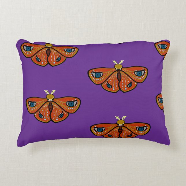 Almofada Decorativa Mariposa Mística con Ojos (Frente)