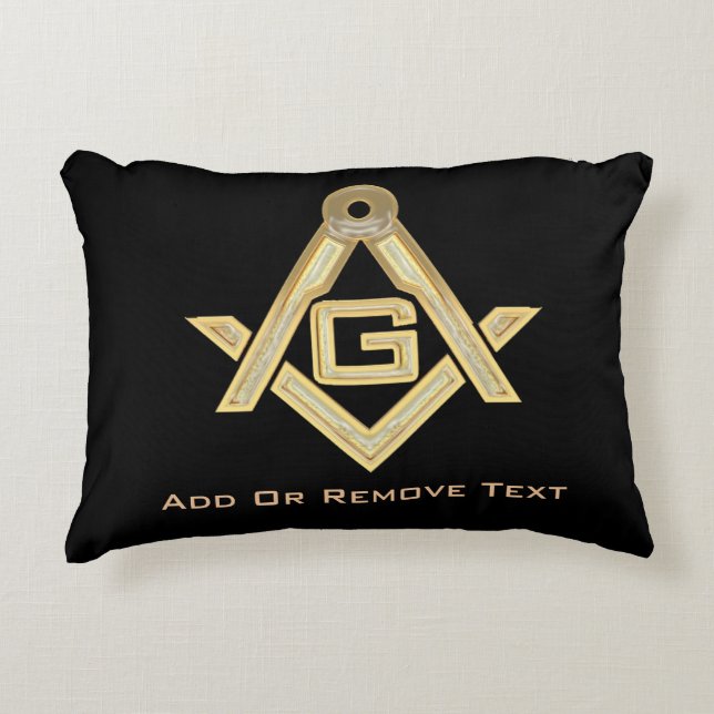 Almofada Decorativa Masonic Ouro Rush (Frente)