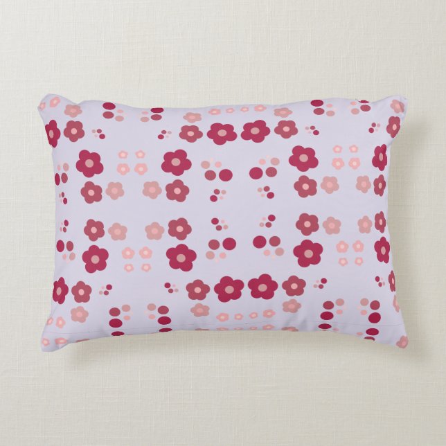 Almofada Decorativa Mauve Pink E Raspberry (Frente)