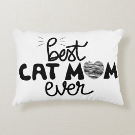 Almofada Decorativa Melhor Cat Mãe personalizável