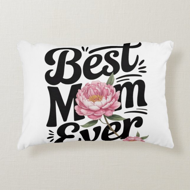 Almofada Decorativa "Melhor Mãe Nunca" (Frente)