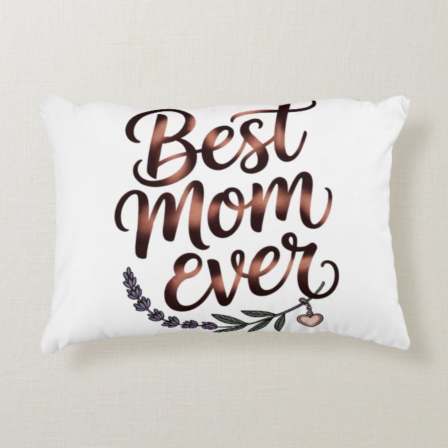 Almofada Decorativa "Melhor Mãe Nunca" (Frente)