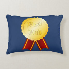 Almofada Decorativa Melhor Medalha de Fita para Papai Dia dos Pais