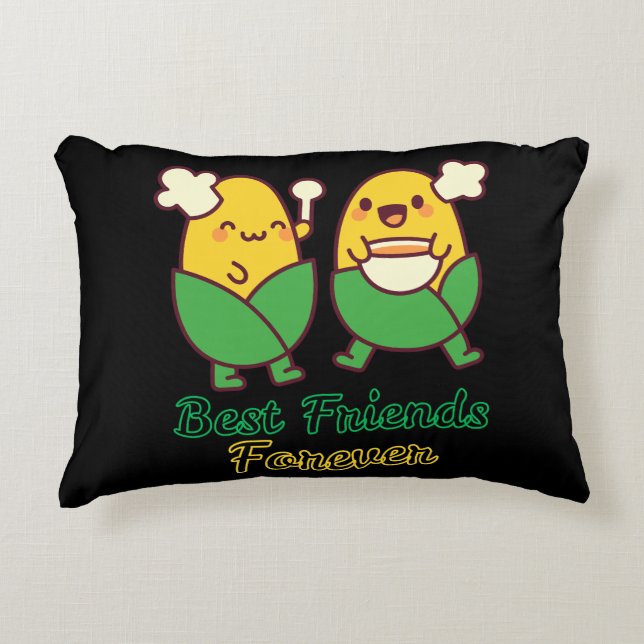 ALMOFADA DECORATIVA MELHORES AMIGOS PARA SEMPRE, ENGRAÇADO, PRESENTES, (Frente)