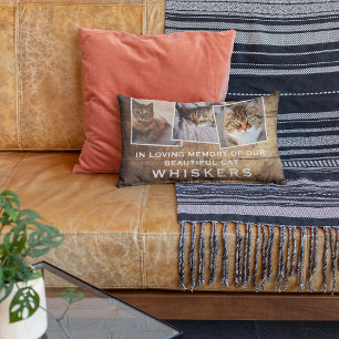 Almofada Decorativa Memorial Rustic Pet Modern Photo Collage Cat/Dog