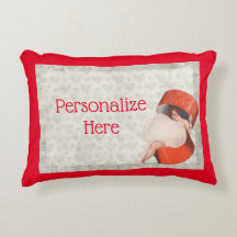 Menina de pinça da Vintage na caixa de chapéu verm