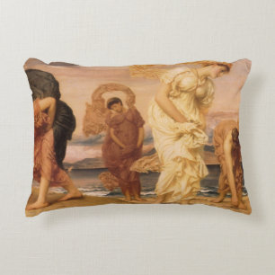 Almofada Decorativa Meninas Gregas Catando Seixos por Lord Leighton