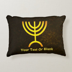 Almofada Decorativa Menorah Flame