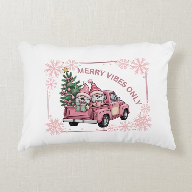 Almofada Decorativa Merry Vibes only (Frente)