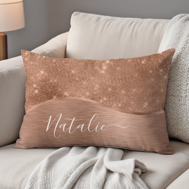 Almofada Decorativa Metálico Personalizado Da Glitter De Prata Glam (Criador carregado)