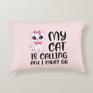 Almofada Decorativa Meu Gato Está Ligando E Eu Preciso Ir