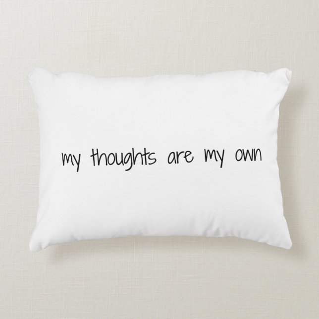 Almofada Decorativa Meu Travesseiro De Destaque De Minhas Ideias (Frente)